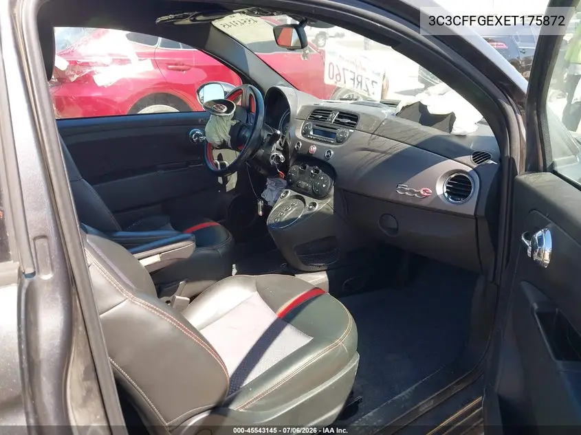 2014 Fiat 500E Battery Electric VIN: 3C3CFFGEXET175872 Lot: 45543145