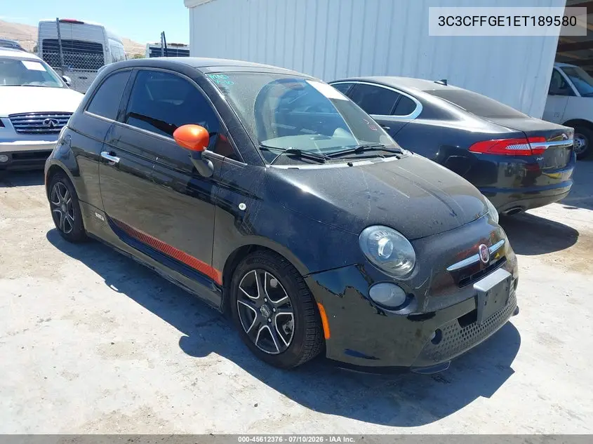 2014 Fiat 500E Battery Electric VIN: 3C3CFFGE1ET189580 Lot: 45612376