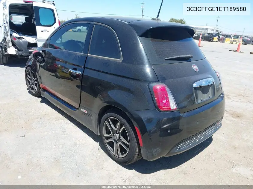 2014 Fiat 500E Battery Electric VIN: 3C3CFFGE1ET189580 Lot: 45612376