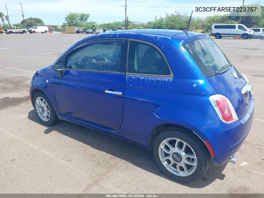 2014 Fiat 500 Pop VIN: 3C3CFFAR5ET223757 Lot: 45614068