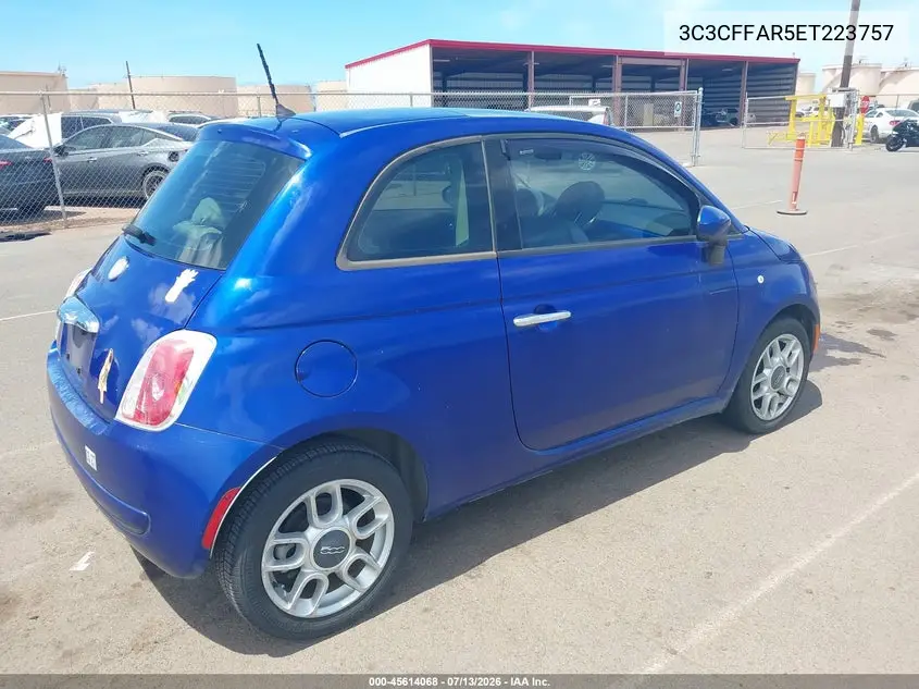 2014 Fiat 500 Pop VIN: 3C3CFFAR5ET223757 Lot: 45614068