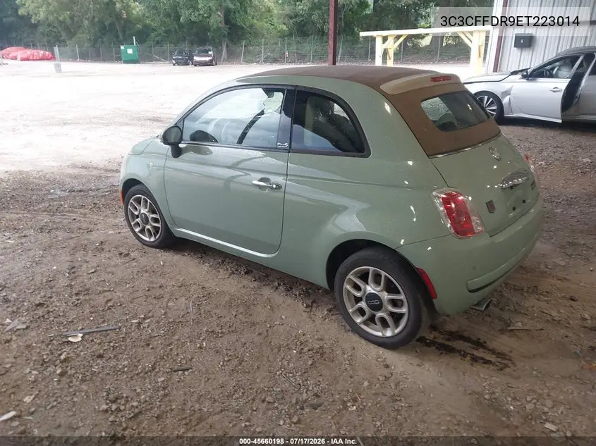 2014 Fiat 500C Pop VIN: 3C3CFFDR9ET223014 Lot: 45660198