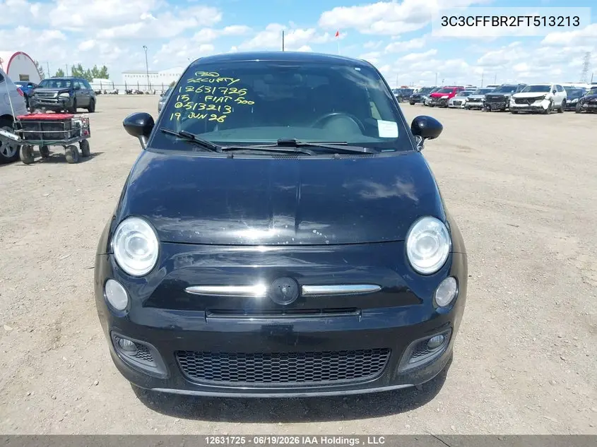 2015 Fiat 500 Sport VIN: 3C3CFFBR2FT513213 Lot: 12631725