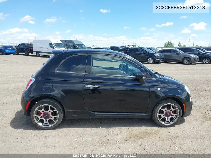 2015 Fiat 500 Sport VIN: 3C3CFFBR2FT513213 Lot: 12631725