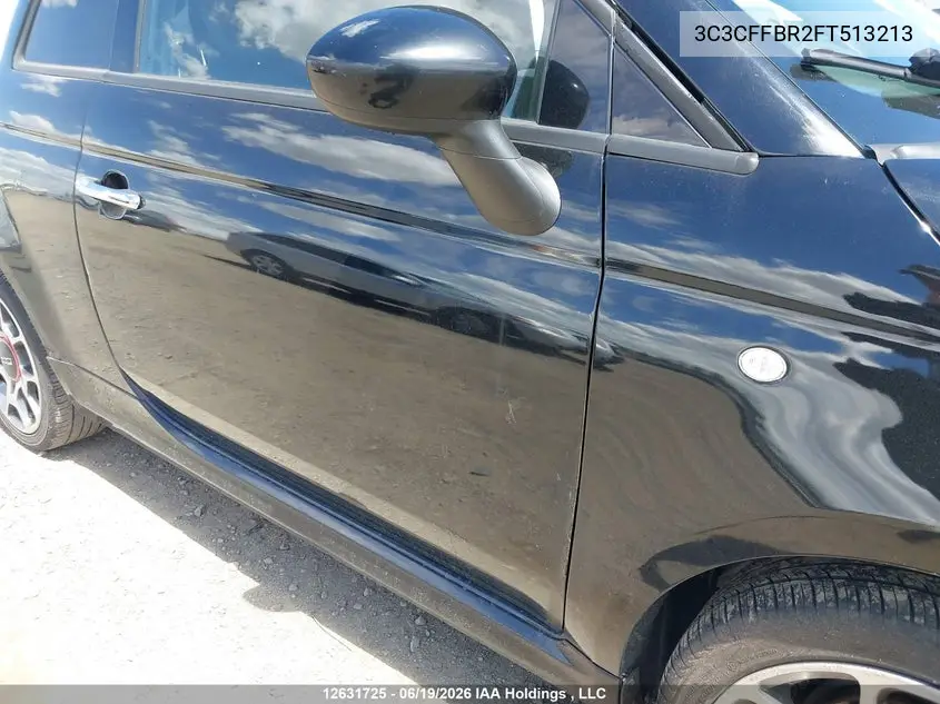 2015 Fiat 500 Sport VIN: 3C3CFFBR2FT513213 Lot: 12631725