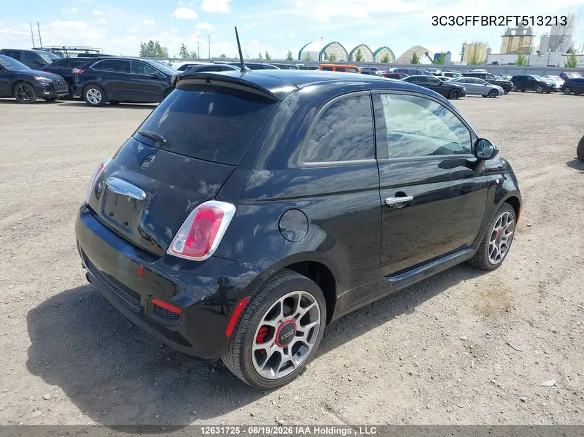 2015 Fiat 500 Sport VIN: 3C3CFFBR2FT513213 Lot: 12631725