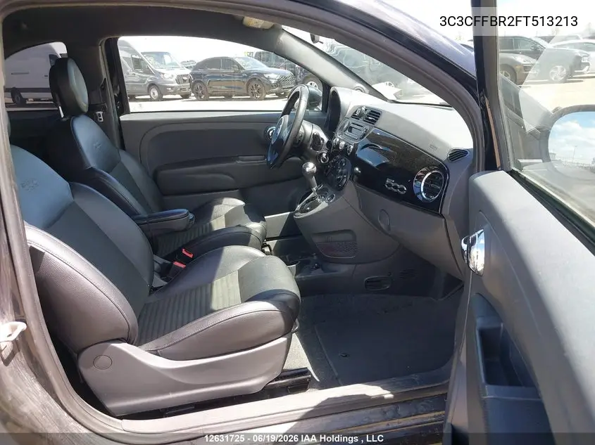 2015 Fiat 500 Sport VIN: 3C3CFFBR2FT513213 Lot: 12631725