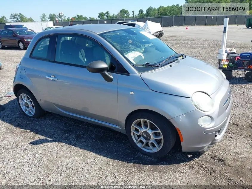 2015 Fiat 500 Pop VIN: 3C3CFFAR4FT586049 Lot: 45261250