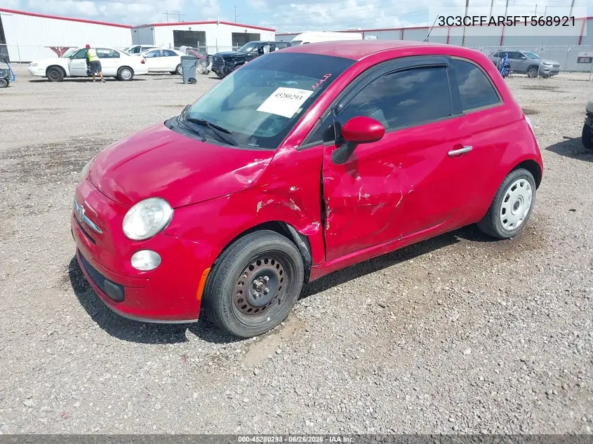 2015 Fiat 500 Pop VIN: 3C3CFFAR5FT568921 Lot: 45280293