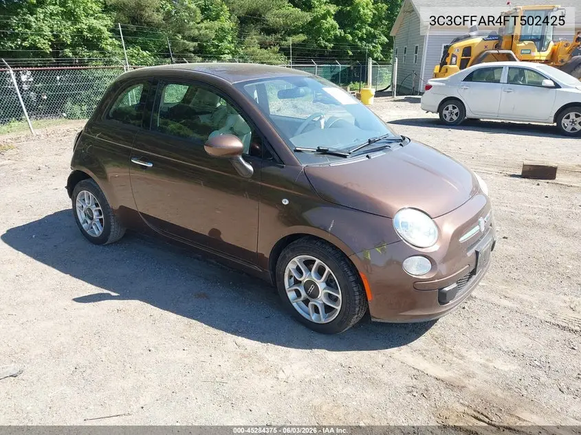 2015 Fiat 500 Pop VIN: 3C3CFFAR4FT502425 Lot: 45284375