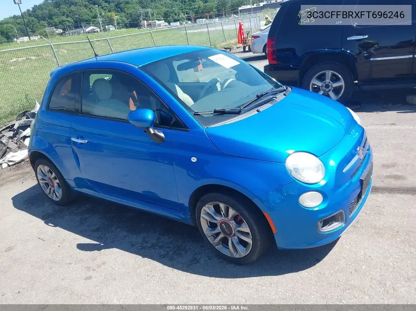 2015 Fiat 500 Sport VIN: 3C3CFFBRXFT696246 Lot: 45292831