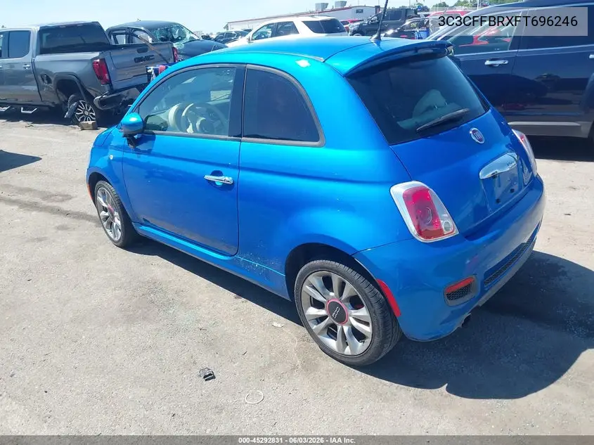 2015 Fiat 500 Sport VIN: 3C3CFFBRXFT696246 Lot: 45292831