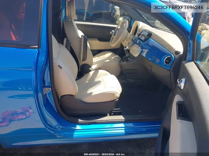 2015 Fiat 500 Sport VIN: 3C3CFFBRXFT696246 Lot: 45292831