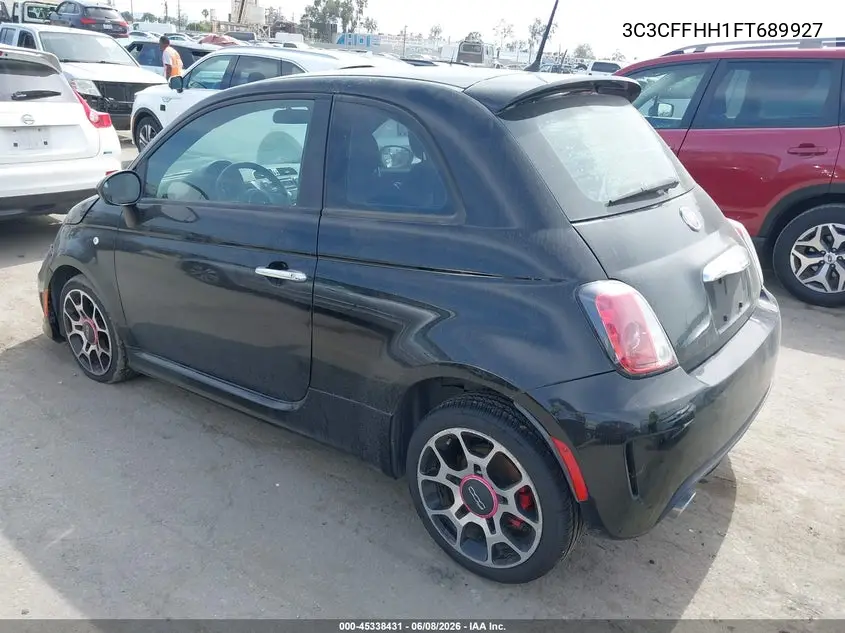 2015 Fiat 500 Turbo VIN: 3C3CFFHH1FT689927 Lot: 45338431