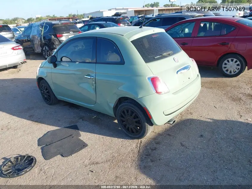 2015 Fiat 500 Pop VIN: 3C3CFFAR9FT507989 Lot: 45373760