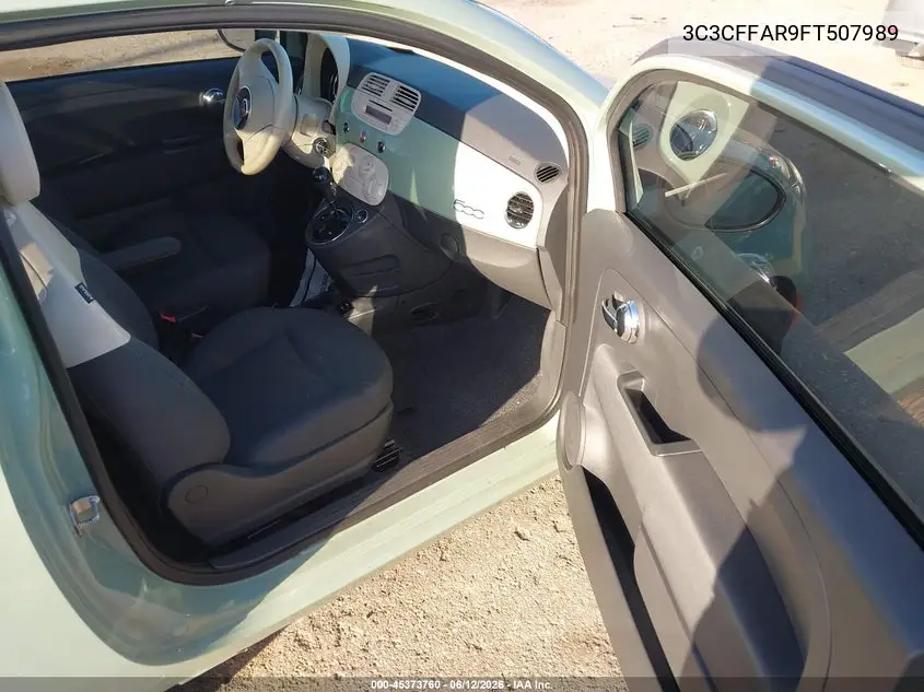 2015 Fiat 500 Pop VIN: 3C3CFFAR9FT507989 Lot: 45373760