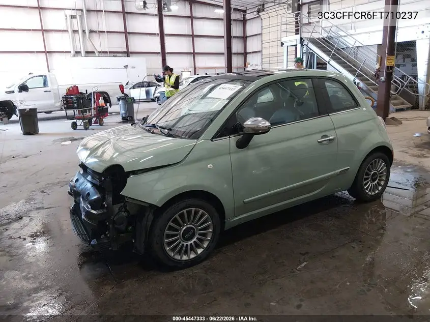 2015 Fiat 500 Lounge VIN: 3C3CFFCR6FT710237 Lot: 45447333