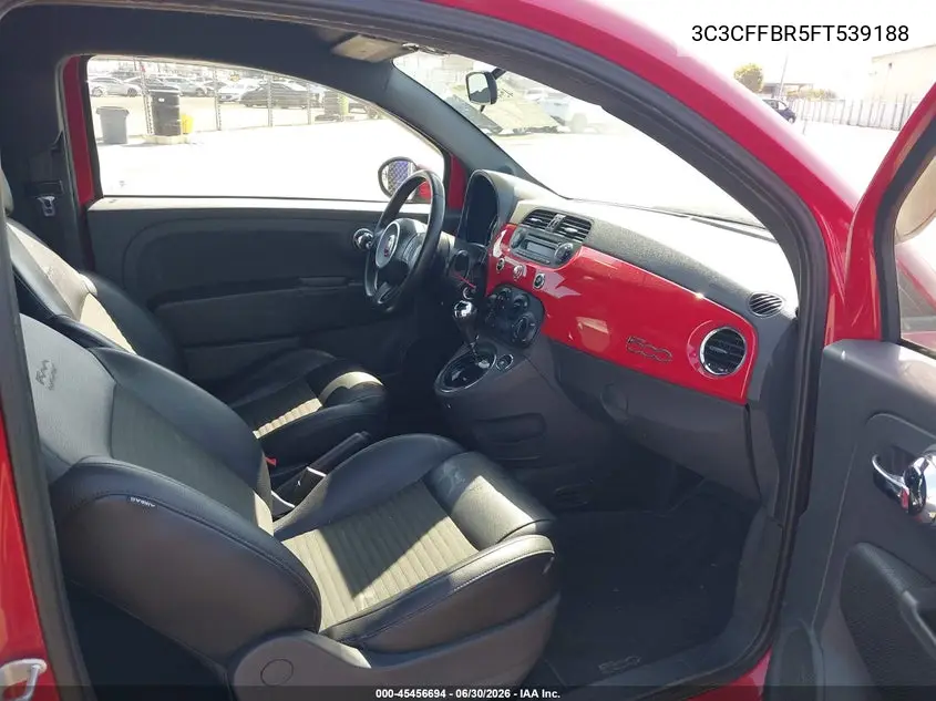 2015 Fiat 500 Sport VIN: 3C3CFFBR5FT539188 Lot: 45456694