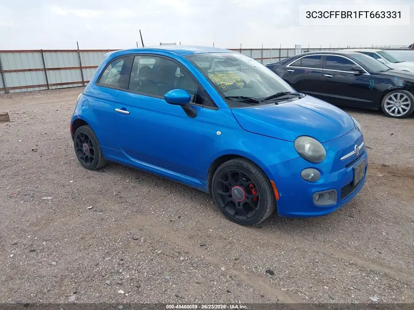 2015 Fiat 500 Sport VIN: 3C3CFFBR1FT663331 Lot: 45460059
