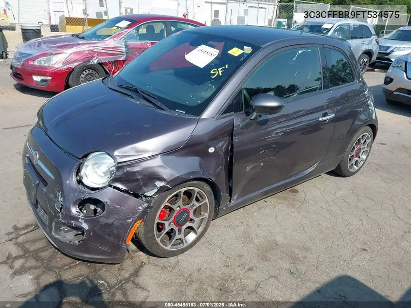 2015 Fiat 500 Sport VIN: 3C3CFFBR9FT534575 Lot: 45485183