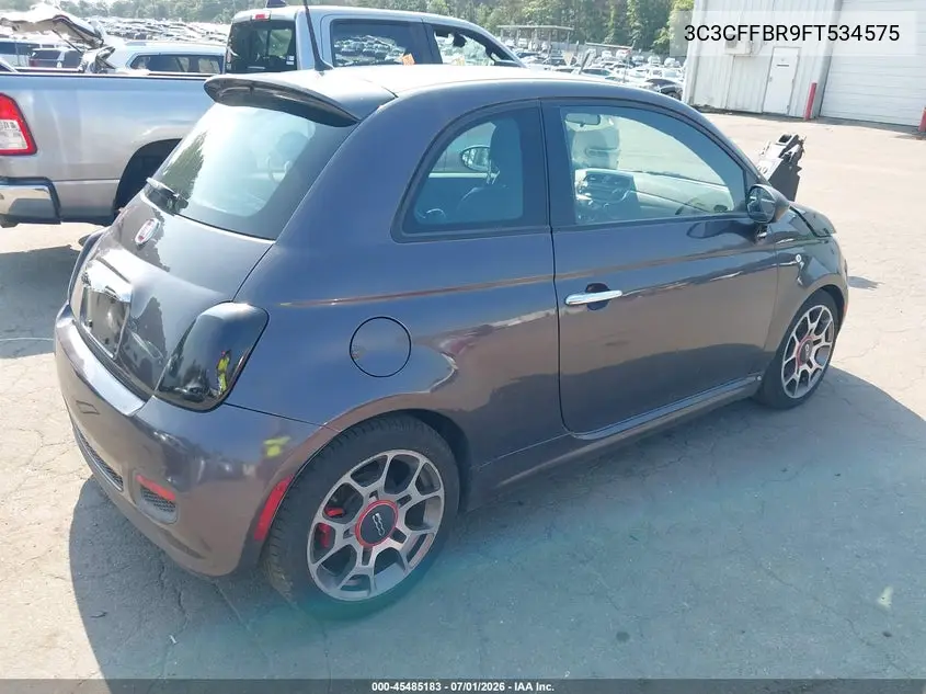 2015 Fiat 500 Sport VIN: 3C3CFFBR9FT534575 Lot: 45485183