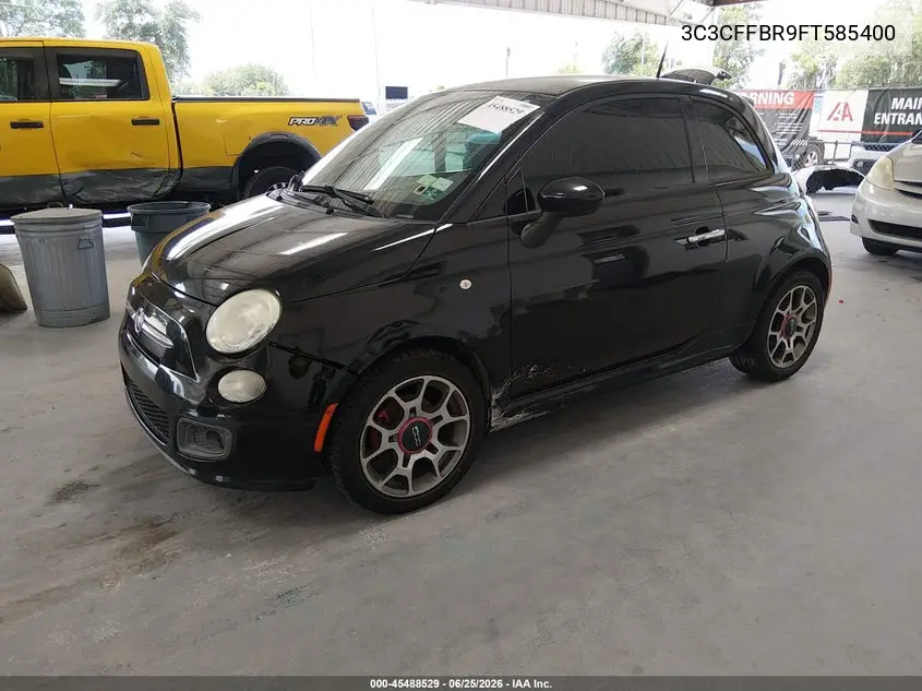 2015 Fiat 500 Sport VIN: 3C3CFFBR9FT585400 Lot: 45488529