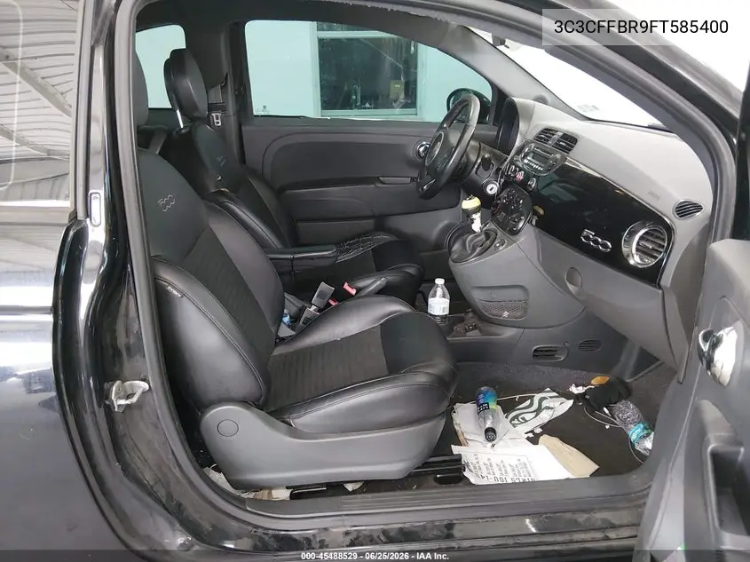 2015 Fiat 500 Sport VIN: 3C3CFFBR9FT585400 Lot: 45488529