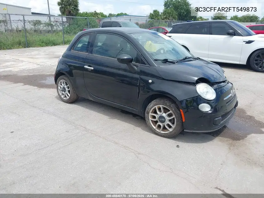 2015 Fiat 500 Pop VIN: 3C3CFFAR2FT549873 Lot: 45540170