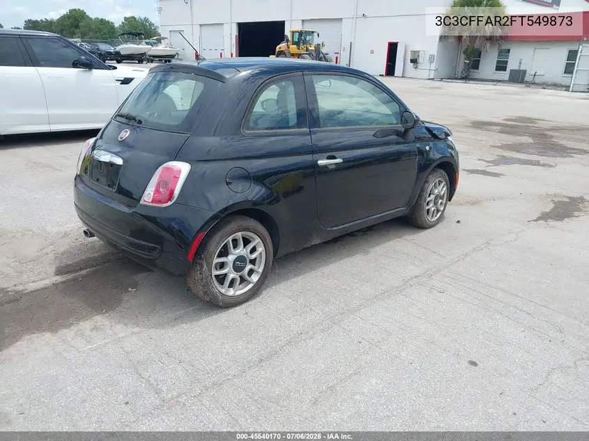 2015 Fiat 500 Pop VIN: 3C3CFFAR2FT549873 Lot: 45540170