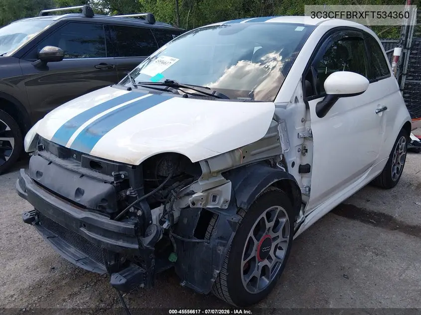 2015 Fiat 500 Sport VIN: 3C3CFFBRXFT534360 Lot: 45556617