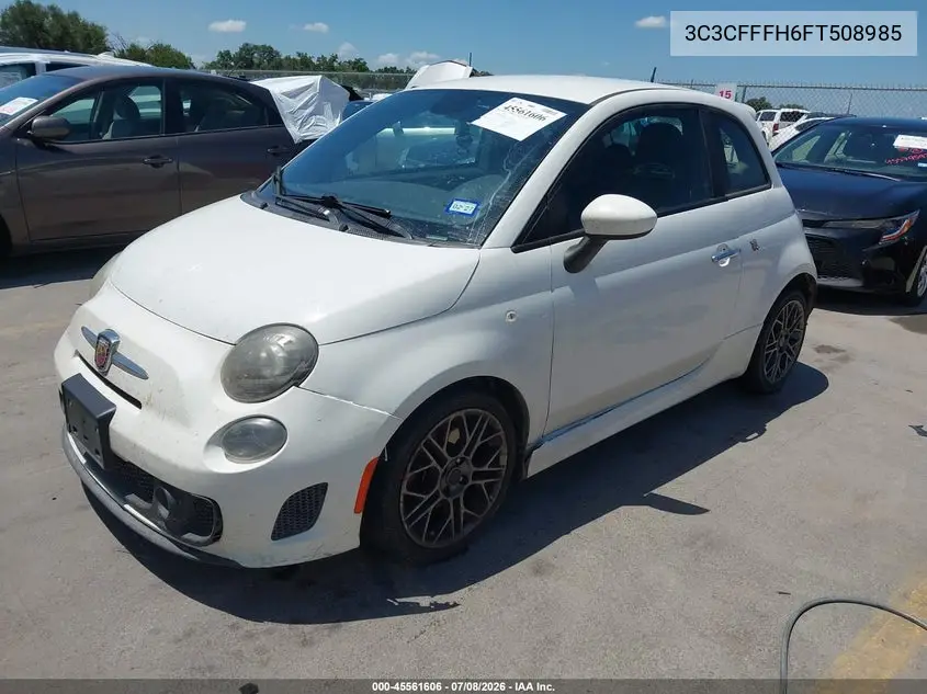 2015 Fiat 500 Abarth VIN: 3C3CFFFH6FT508985 Lot: 45561606
