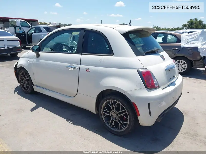 2015 Fiat 500 Abarth VIN: 3C3CFFFH6FT508985 Lot: 45561606