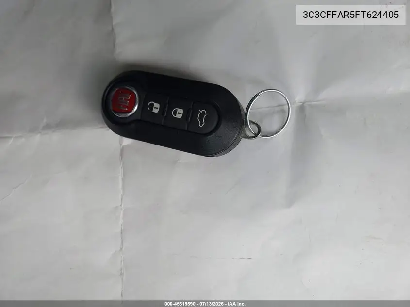 2015 Fiat 500 Pop VIN: 3C3CFFAR5FT624405 Lot: 45619590