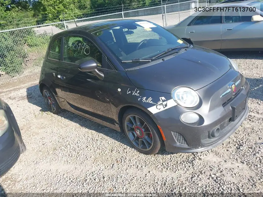 2015 Fiat 500 Abarth VIN: 3C3CFFFH7FT613700 Lot: 45625940