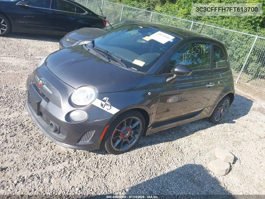 2015 Fiat 500 Abarth VIN: 3C3CFFFH7FT613700 Lot: 45625940
