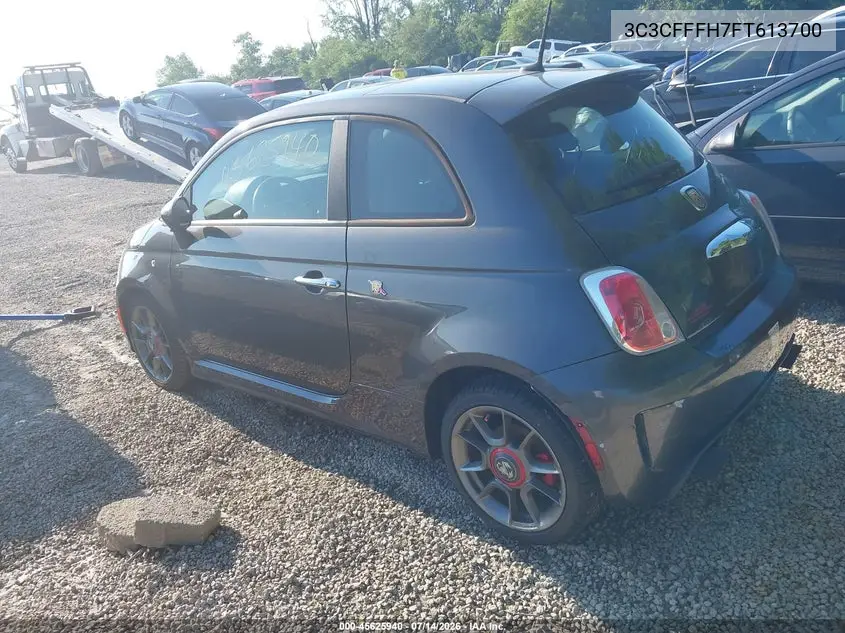 2015 Fiat 500 Abarth VIN: 3C3CFFFH7FT613700 Lot: 45625940