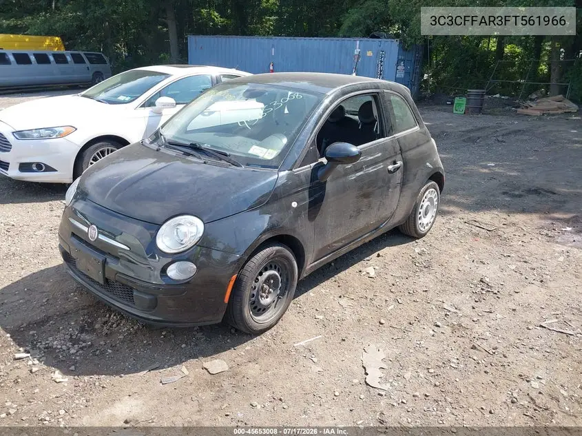 2015 Fiat 500 Pop VIN: 3C3CFFAR3FT561966 Lot: 45653008