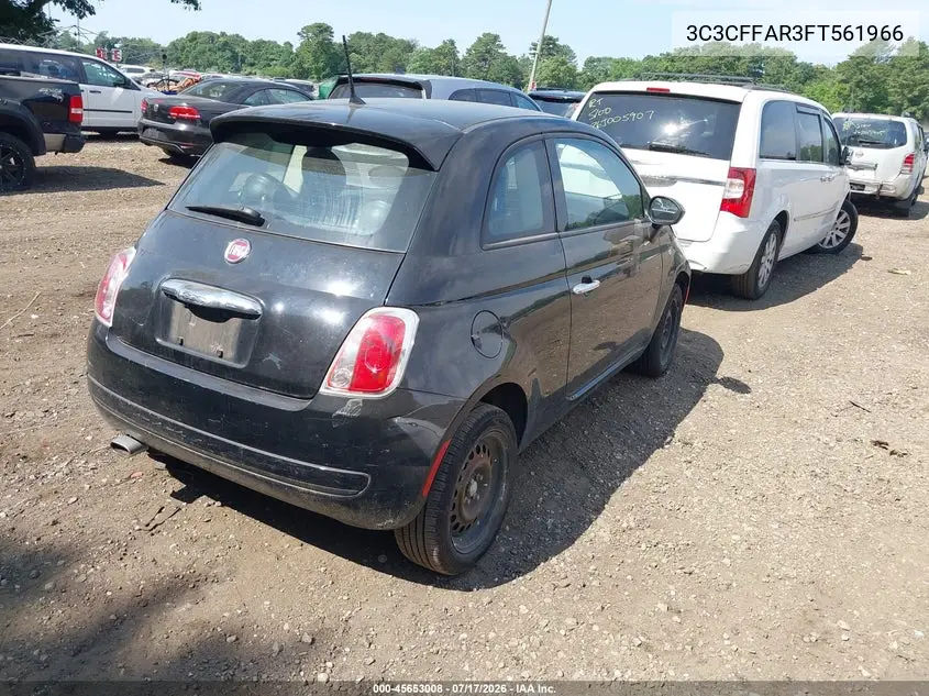 2015 Fiat 500 Pop VIN: 3C3CFFAR3FT561966 Lot: 45653008