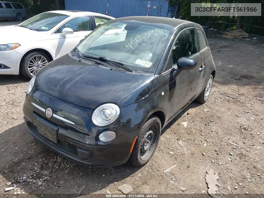 2015 Fiat 500 Pop VIN: 3C3CFFAR3FT561966 Lot: 45653008