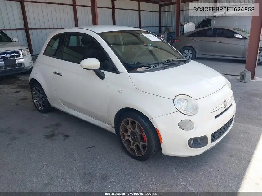 2015 Fiat 500 Sport VIN: 3C3CFFBR0FT624858 Lot: 45693210