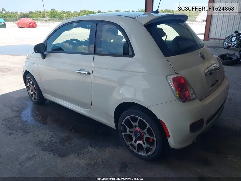 2015 Fiat 500 Sport VIN: 3C3CFFBR0FT624858 Lot: 45693210