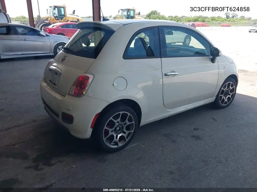 2015 Fiat 500 Sport VIN: 3C3CFFBR0FT624858 Lot: 45693210