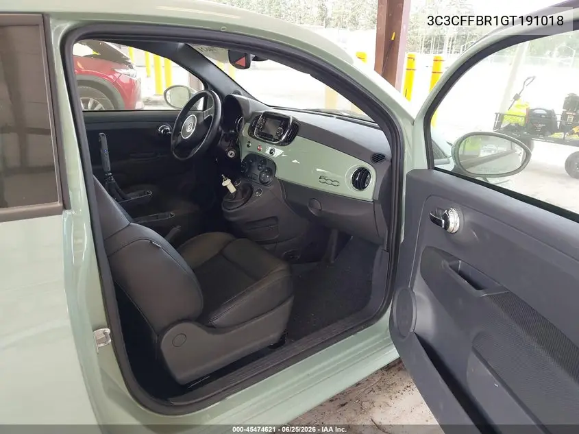 2016 Fiat 500 Sport VIN: 3C3CFFBR1GT191018 Lot: 45474621