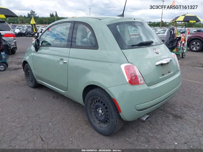 2016 Fiat 500 Pop VIN: 3C3CFFAR5GT161327 Lot: 45490743