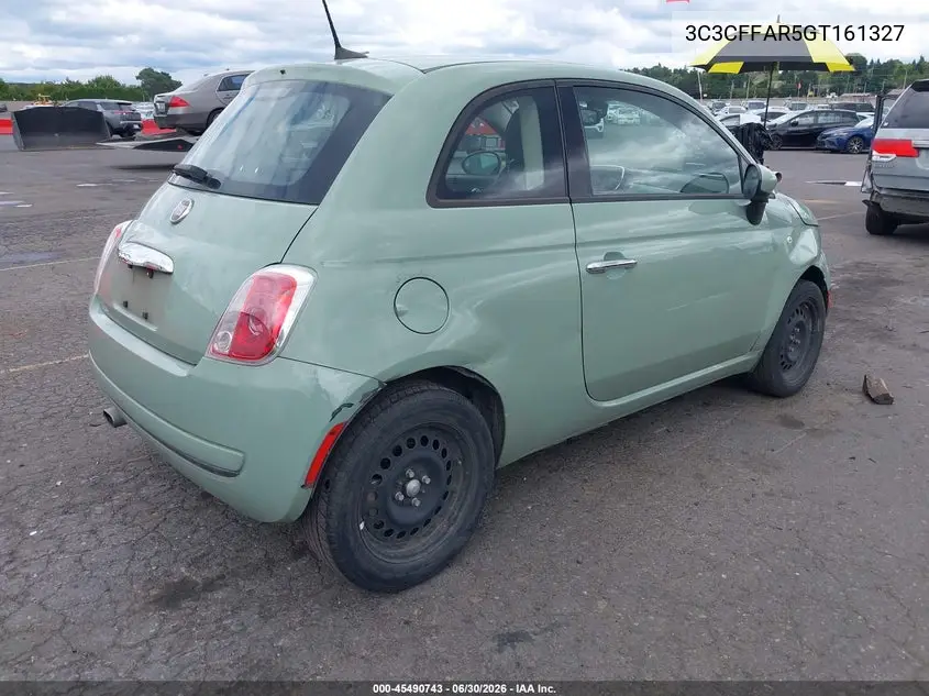 2016 Fiat 500 Pop VIN: 3C3CFFAR5GT161327 Lot: 45490743
