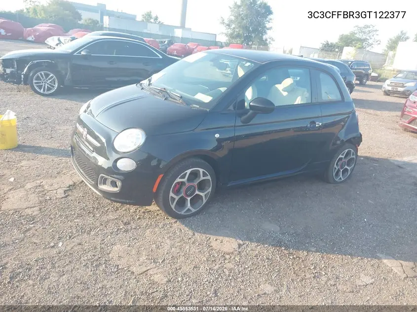 2016 Fiat 500 Sport VIN: 3C3CFFBR3GT122377 Lot: 45553531