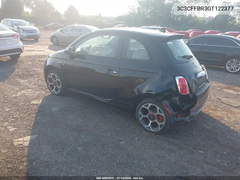 2016 Fiat 500 Sport VIN: 3C3CFFBR3GT122377 Lot: 45553531