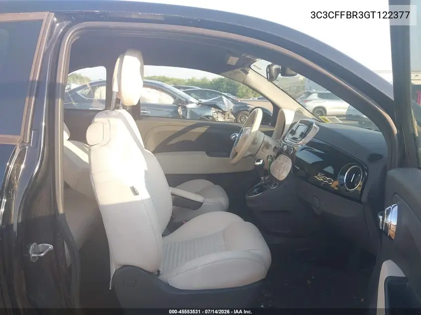 2016 Fiat 500 Sport VIN: 3C3CFFBR3GT122377 Lot: 45553531