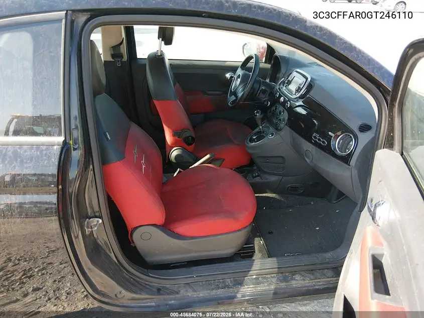 2016 Fiat 500 Pop VIN: 3C3CFFAR0GT246110 Lot: 45684075