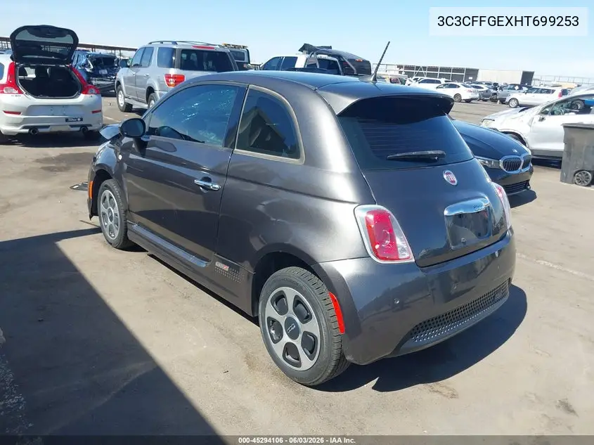 2017 Fiat 500E Battery Electric VIN: 3C3CFFGEXHT699253 Lot: 45294106